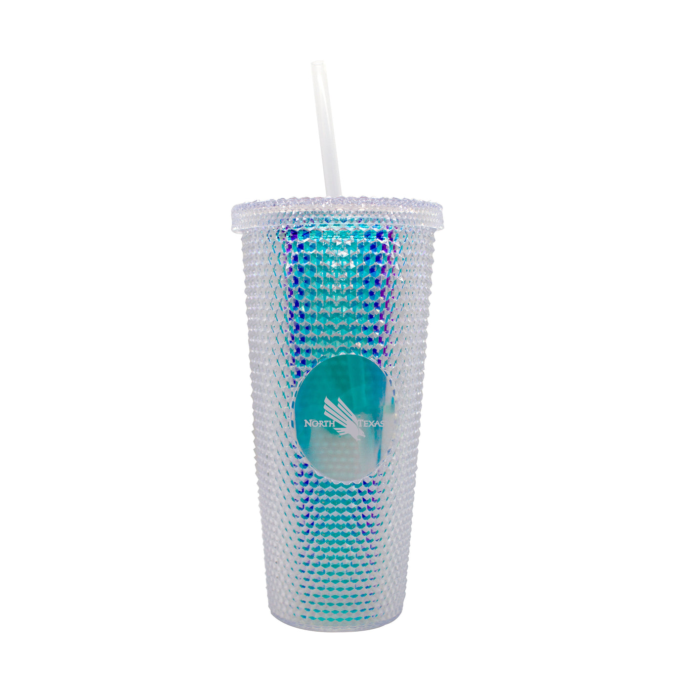 North Texas 24oz Iridescent Studded Tumbler - Logo Brands