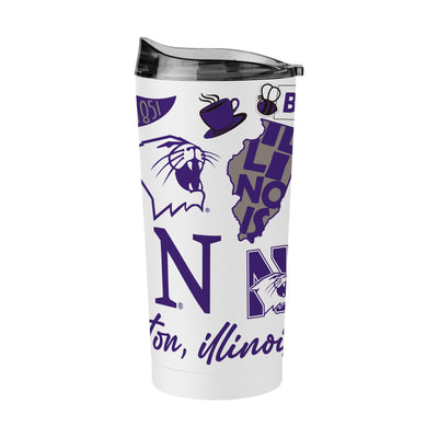 Northwestern 20oz Native Powder Coat Tumbler - Logo Brands