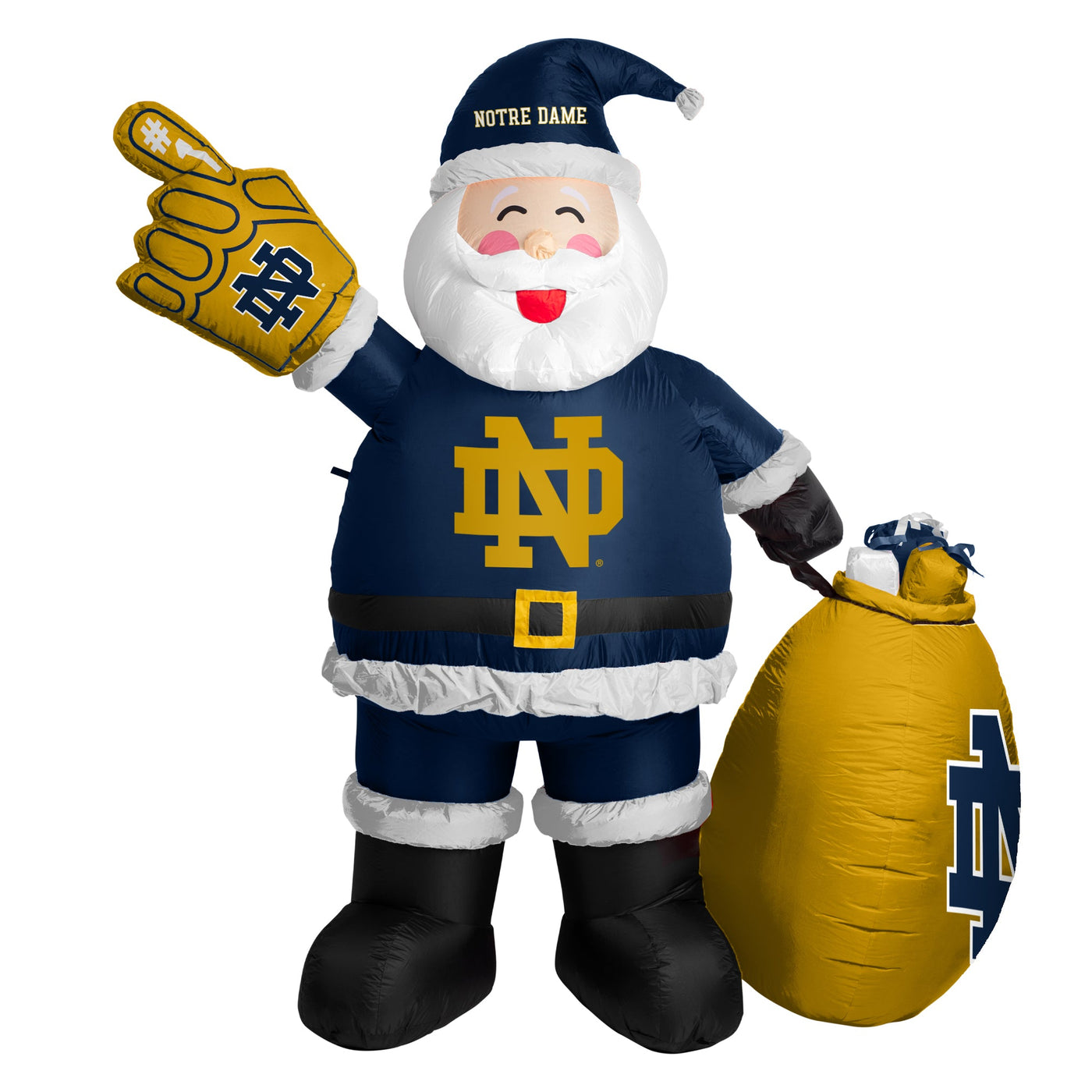 Notre Dame Santa Claus Yard Inflatable - Logo Brands