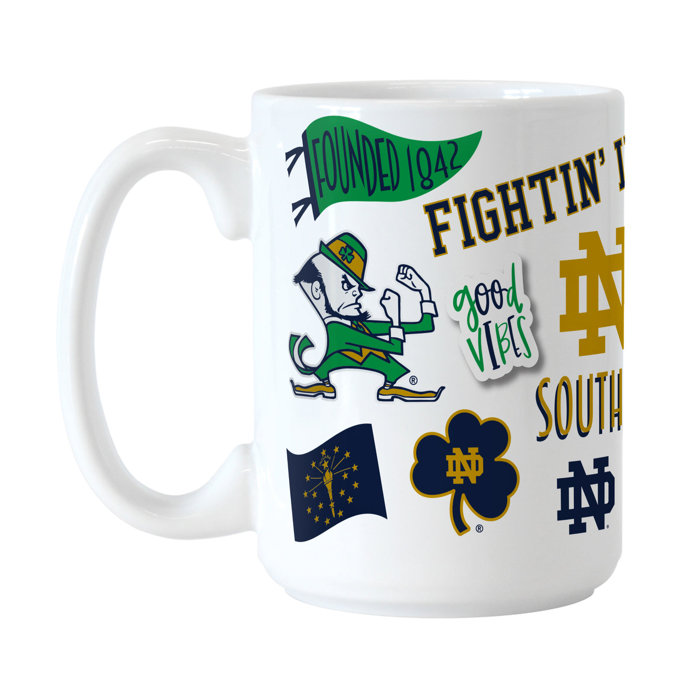 Notre Dame 15oz Native Sublimated Mug