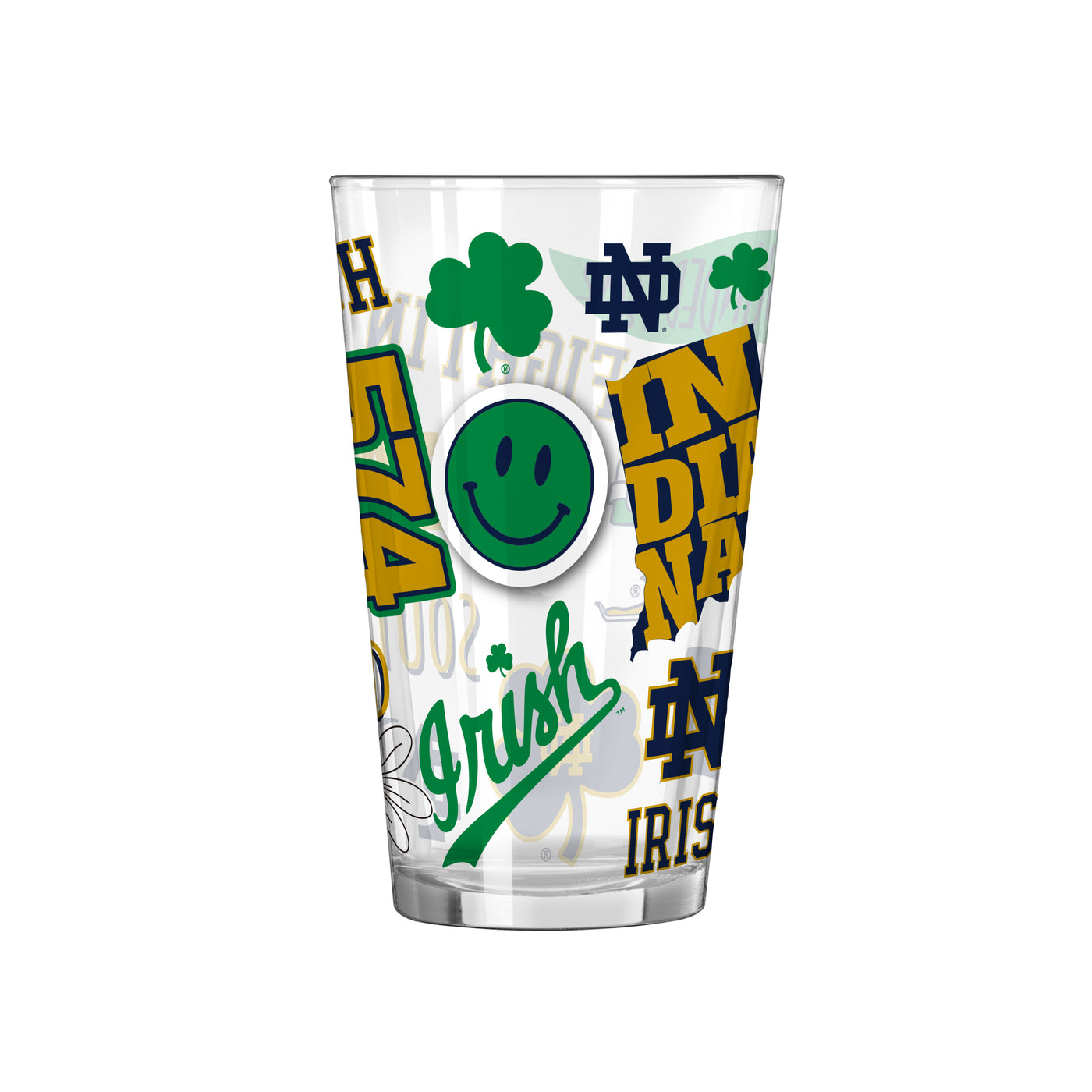 Notre Dame 16oz Native Pint Glass - Logo Brands