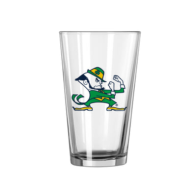 Notre Dame Leprechaun 16oz Pint Glass - Logo Brands