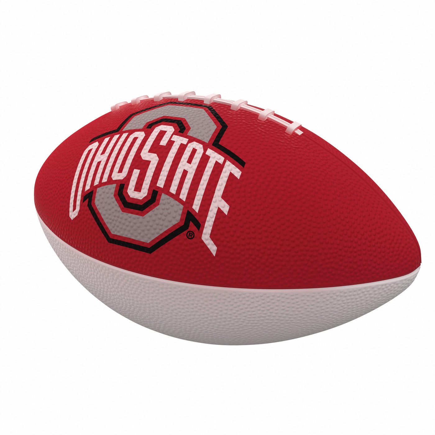 Ohio State Combo Logo Junior-Size Rubber Football