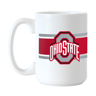 Ohio State 15oz Stripe Sublimated Mug - Logo Brands