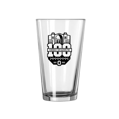 Ohio State 100th Anniversary 1 Color 16oz Pint Glass - Logo Brands