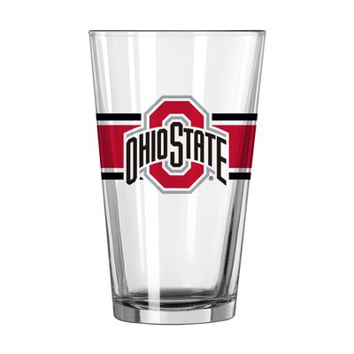 Ohio State Gold Pants 16oz Pint Glass - Logo Brands