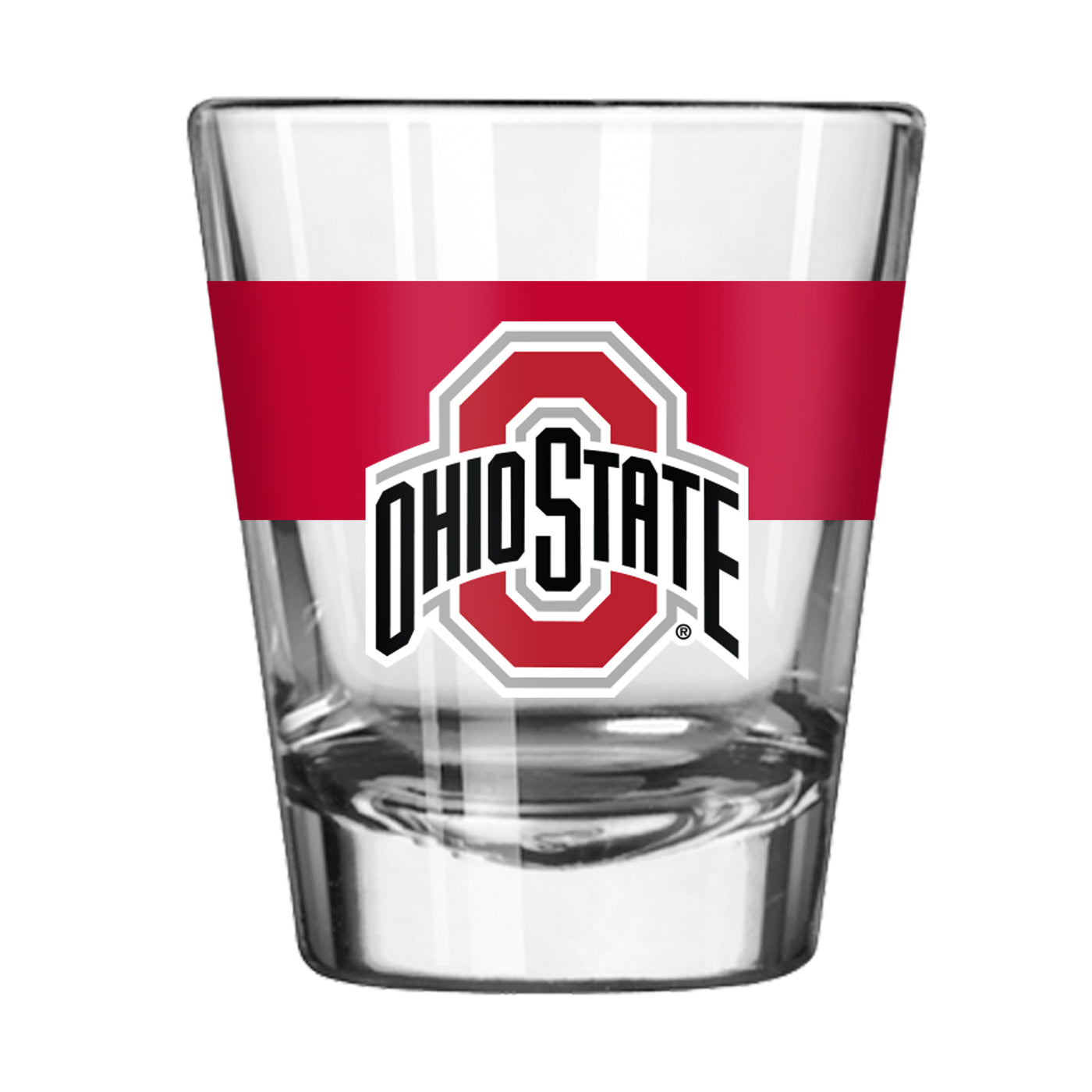 Ohio State 2oz Colorblock Shot Glass - Logo Brands