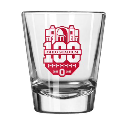 Ohio State 100th Anniversary 1 Color 2oz Shot Glass - Logo Brands