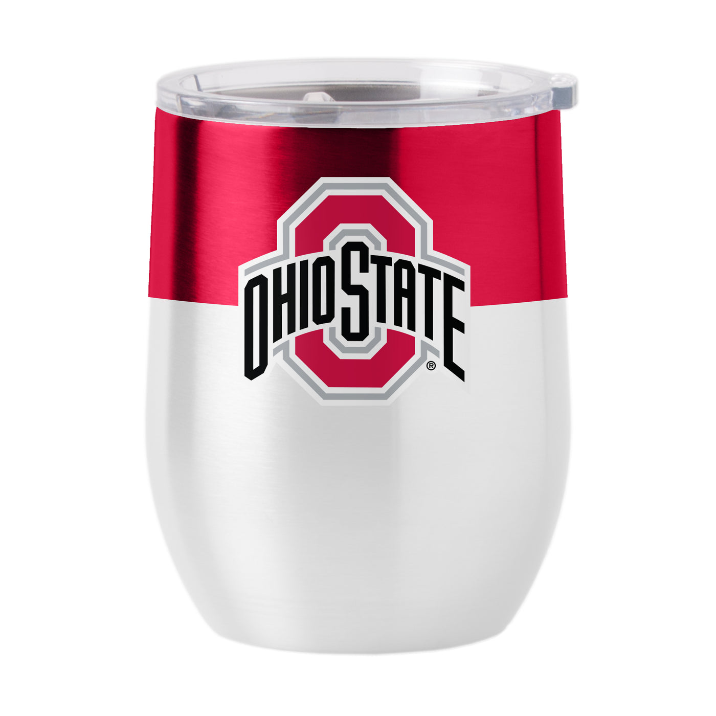 Ohio State 16oz Colorblock Stainless Curved Beverage