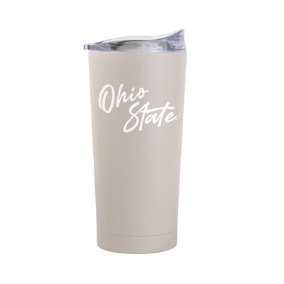 Ohio State 20oz Script Ohio State Sand Powder Coat Tumbler