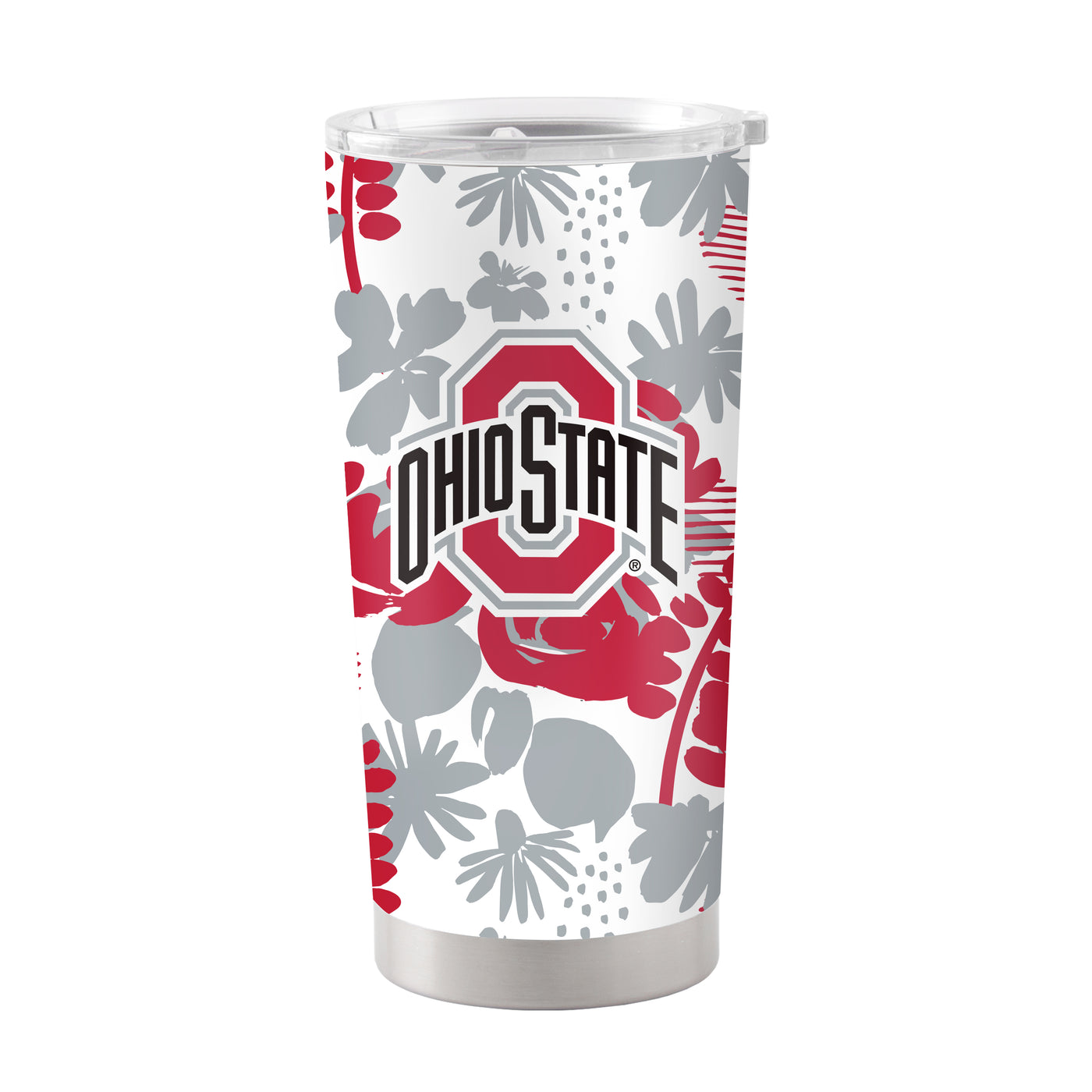 Ohio State 20oz Floral Stainless Steel Tumbler - Logo Brands