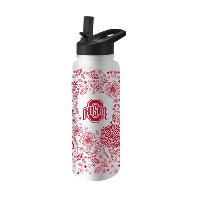 Ohio State Quencher Botanical Flip Top Water Bottle - Logo Brands