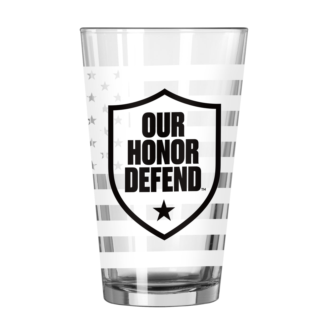 Ohio State Our Honor Defend 16oz Flag Pint Glass