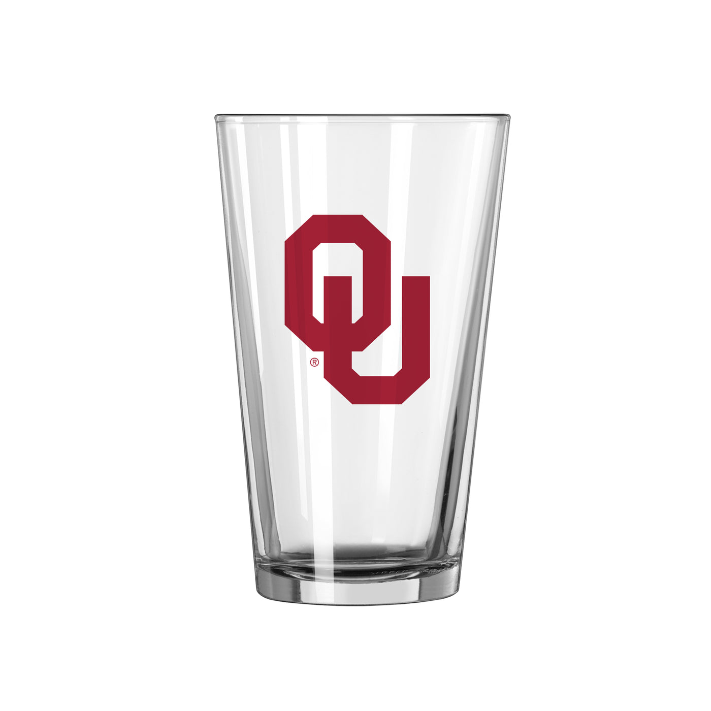 Oklahoma 16oz Logo Pint Glass - Logo Brands