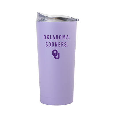 Oklahoma 20oz Tonal Lavender Powder Coat Tumbler - Logo Brands