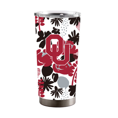 Oklahoma 20oz Floral Stainless Steel Tumbler - Logo Brands