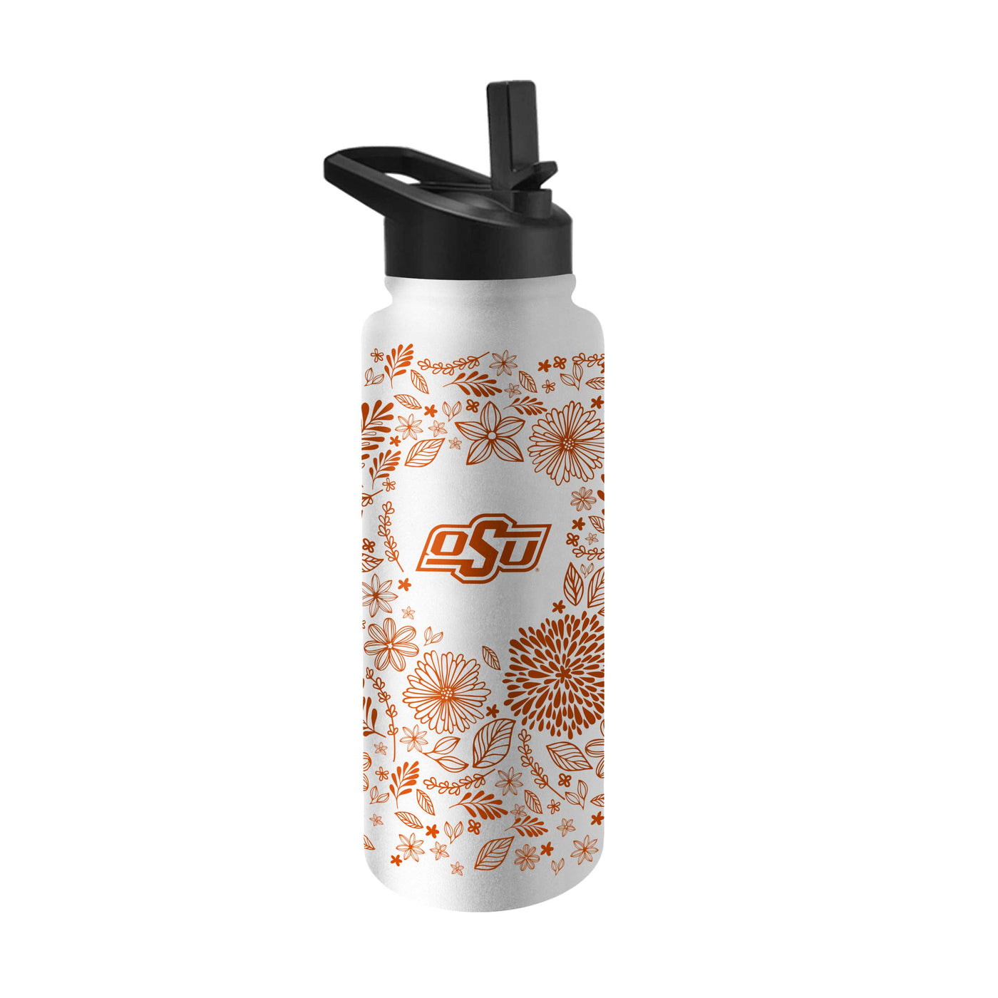 Oklahoma State Quencher Botanical Flip Top Water Bottle