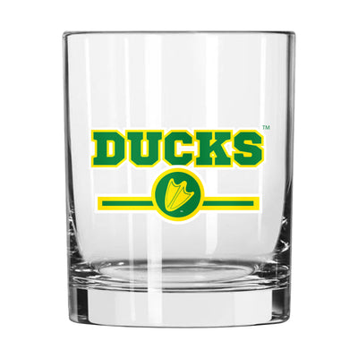 Oregon 14oz Letterman Rocks Glass - Logo Brands