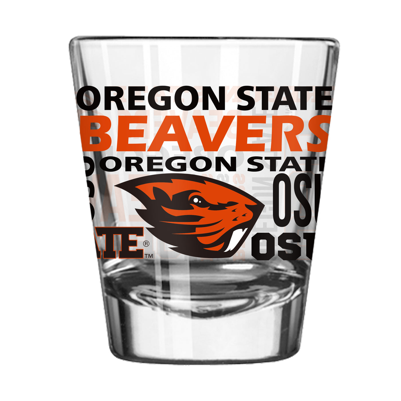 Oregon State 2oz Spirit Shot Glass