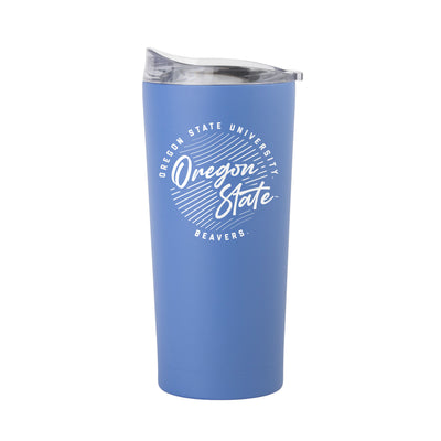 Oregon State 20oz Retro Script Arctic Powder Coat Tumbler - Logo Brands