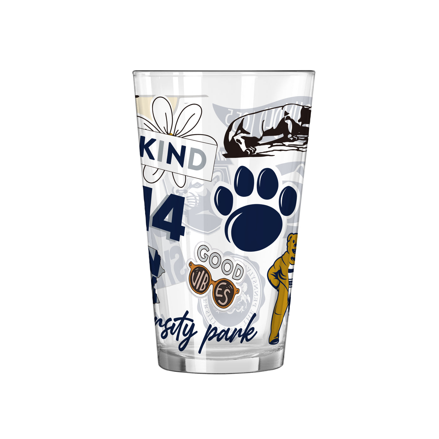 Penn State 16oz Native Pint Glass - Logo Brands
