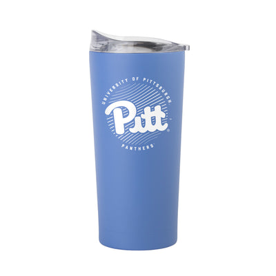 Pittsburgh 20oz Retro Script Arctic Powder Coat Tumbler - Logo Brands