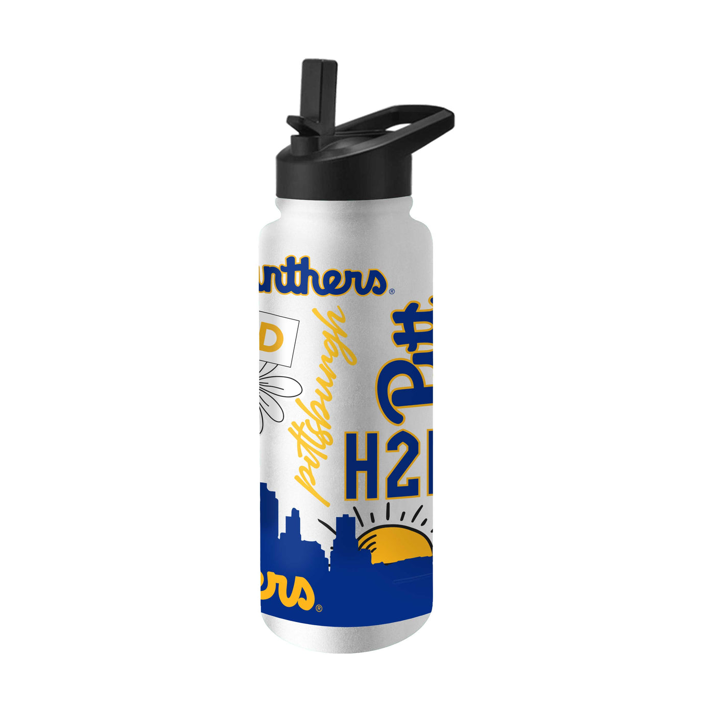 Pittsburgh 34oz Native Quencher Bottle