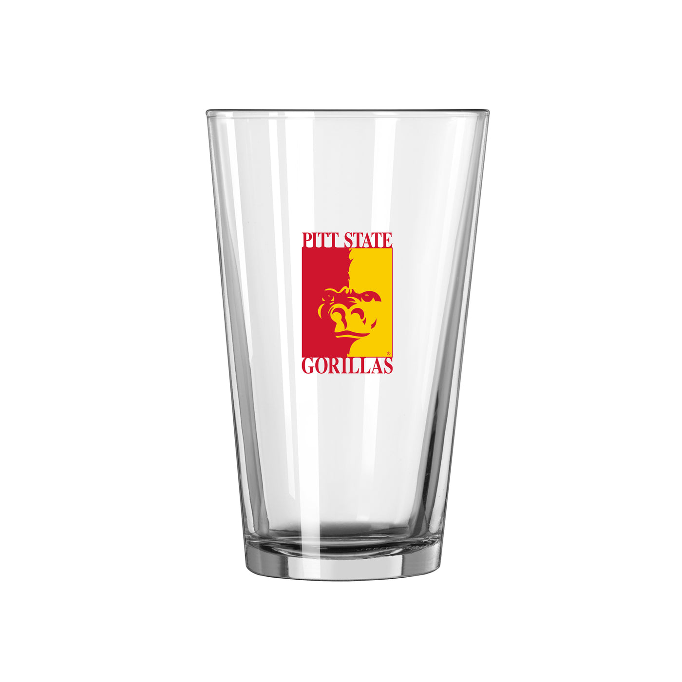 Pitt State 16oz Logo Pint Glass - Logo Brands