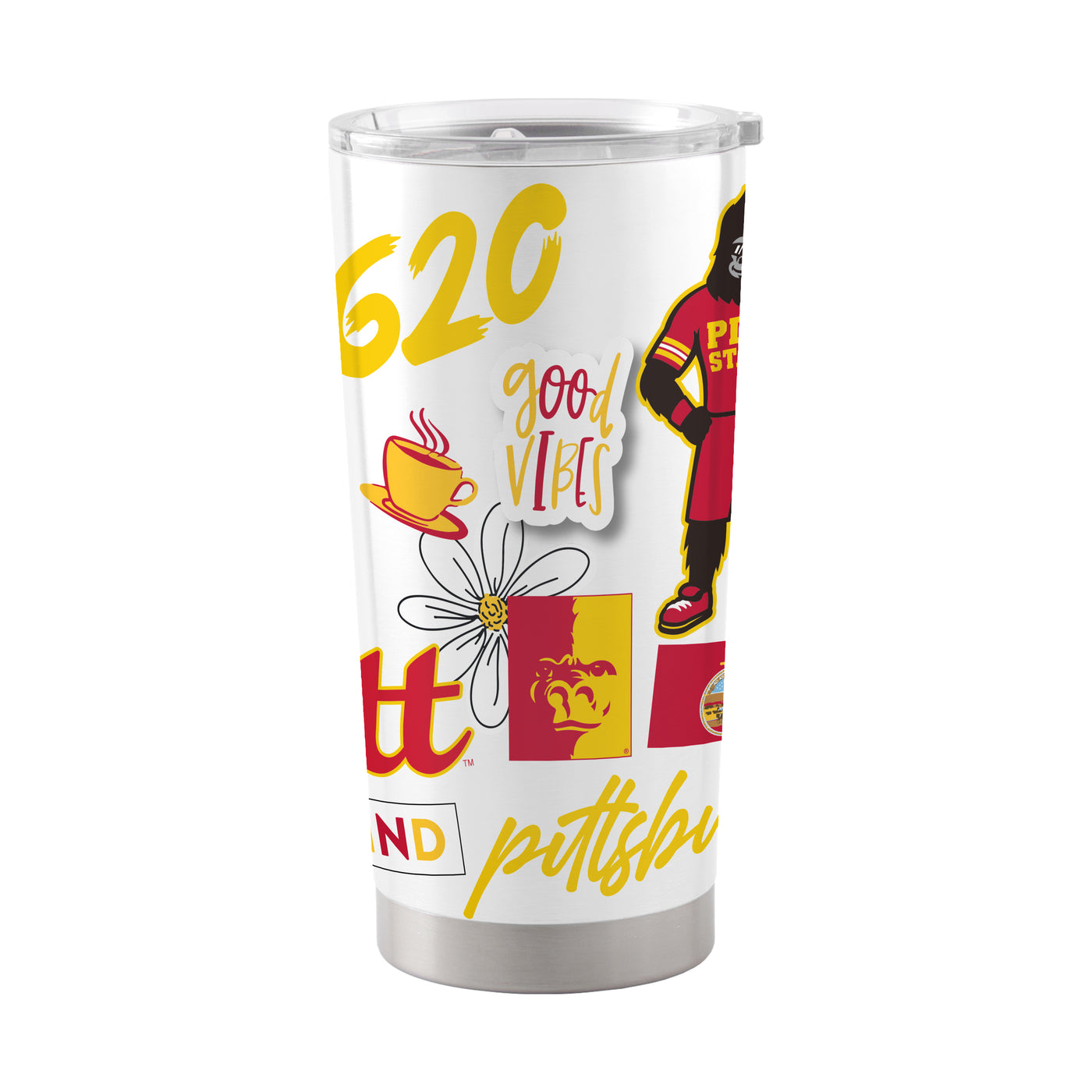 Pittsburg State 20oz Native Stainless Tumbler