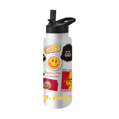 Pittsburg State 34oz Native Quencher Bottle - Logo Brands