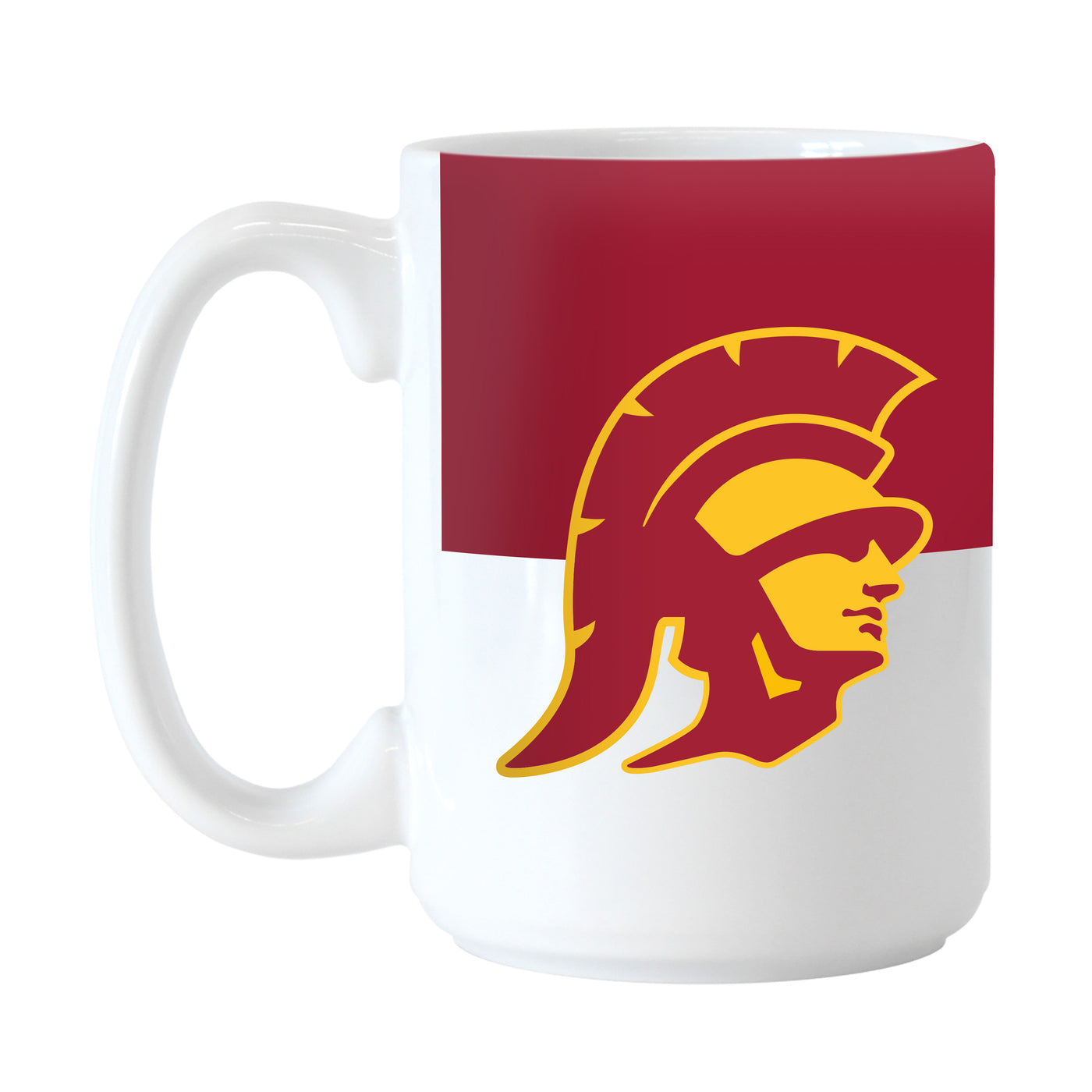 USC Color Block 15oz Sublimated Mug - Logo Brands