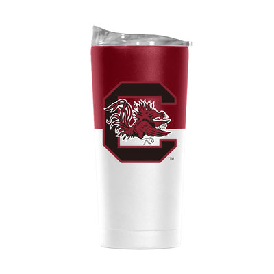 South Carolina 20oz Colorblock White Powder Coat Tumbler - Logo Brands