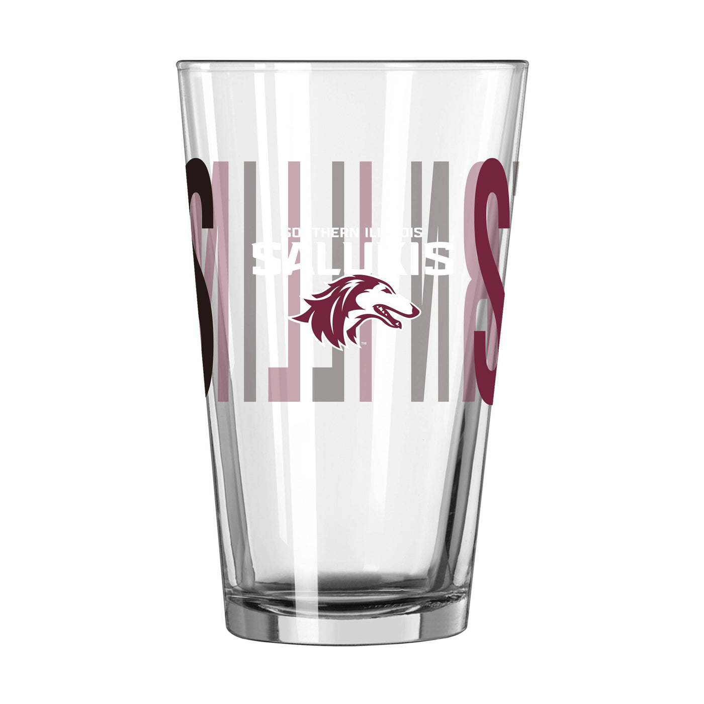 Southern Illinois 16oz Overtime Pint Glass - Logo Brands