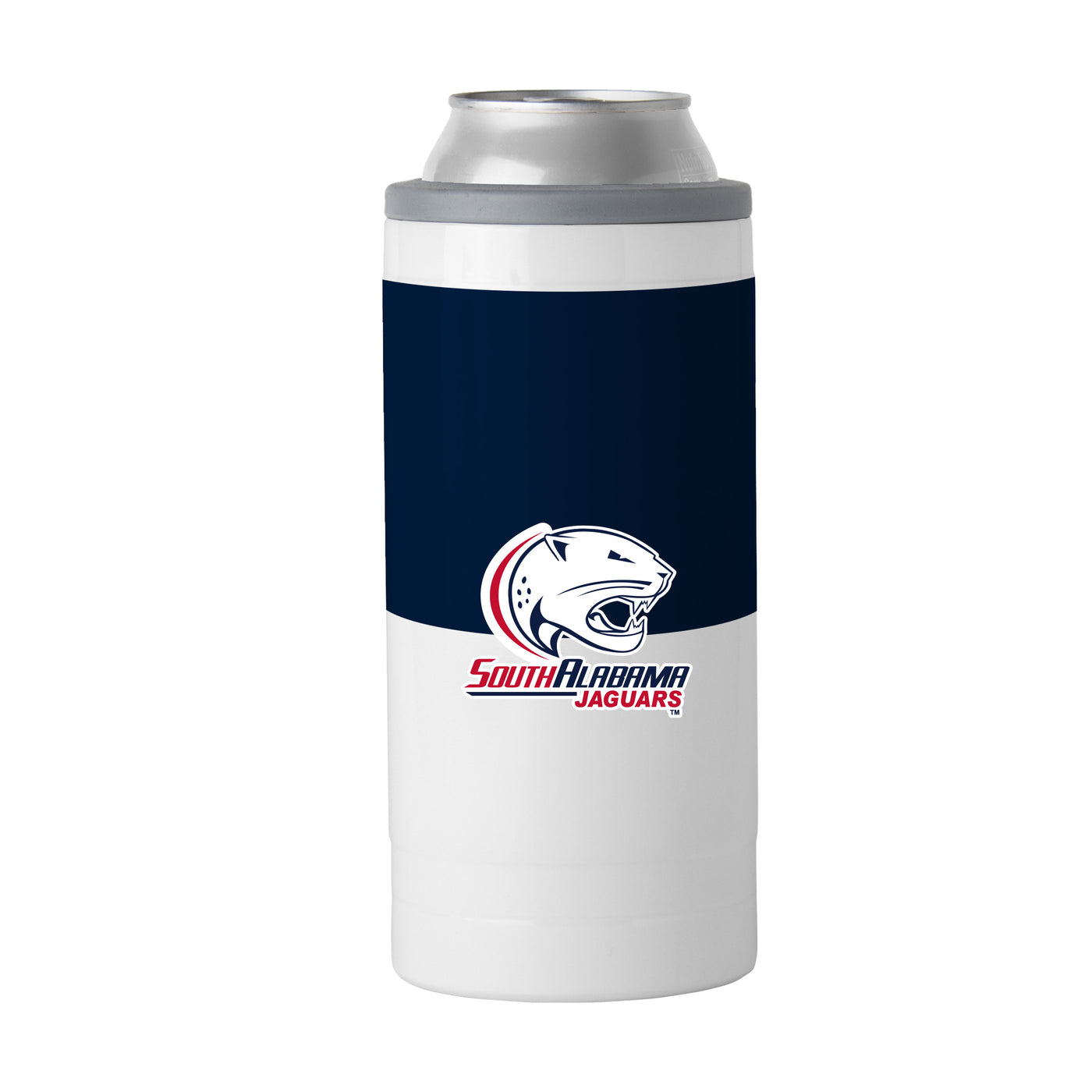 South Alabama 12oz Colorblock Slim Can Coolie