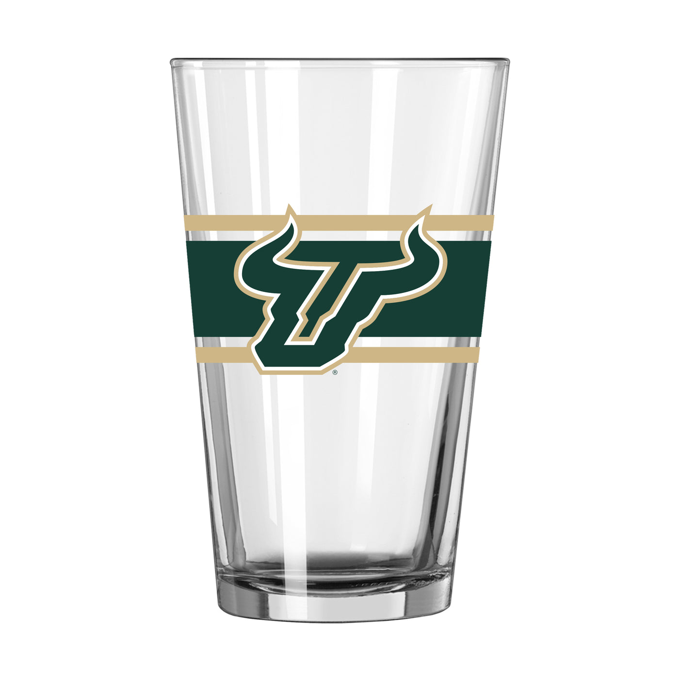 South Florida 16oz Stripe Pint Glass - Logo Brands