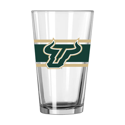 South Florida 16oz Stripe Pint Glass - Logo Brands