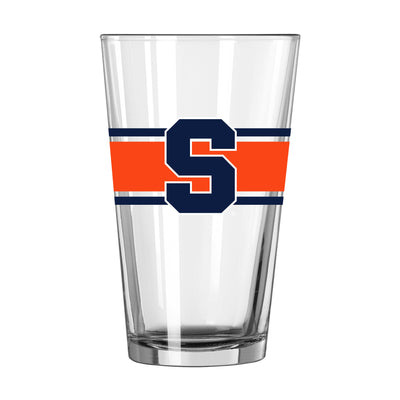 Syracuse 16oz Stripe Pint Glass - Logo Brands