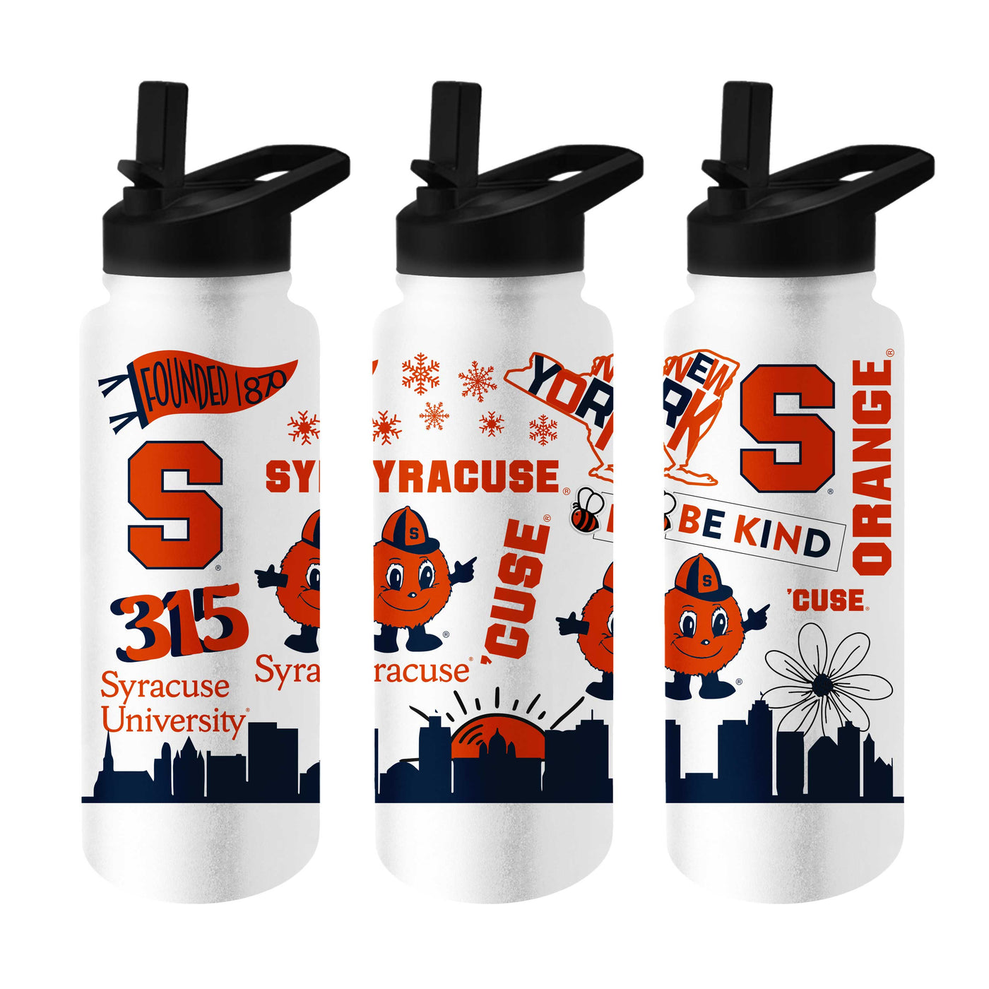 Syracuse 34oz Native Quencher Bottle - Logo Brands