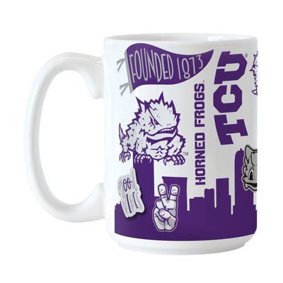 TCU 15oz Native Sublimated Mug - Logo Brands