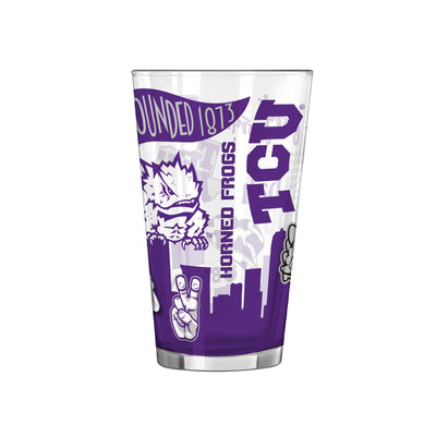 TCU 16oz Native Pint Glass - Logo Brands