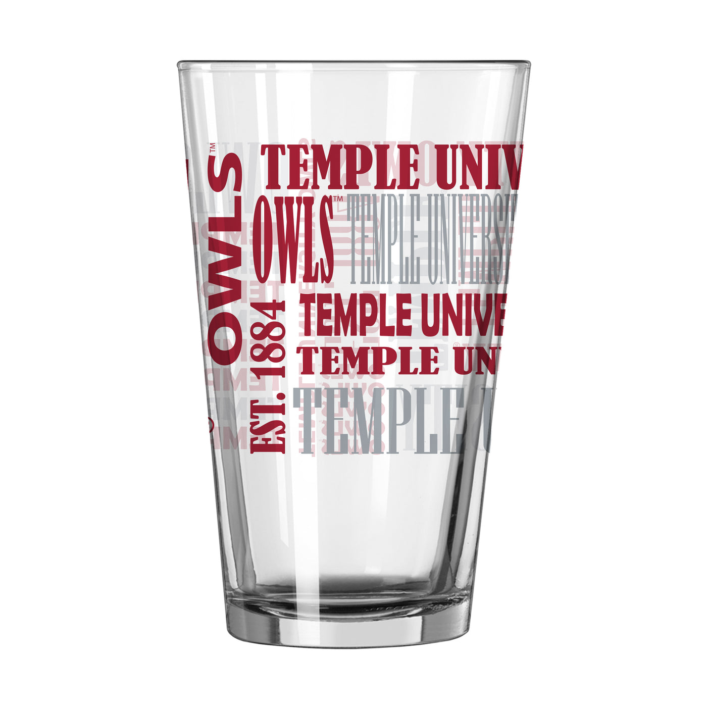 Temple 16oz Spirit Pint Glass - Logo Brands