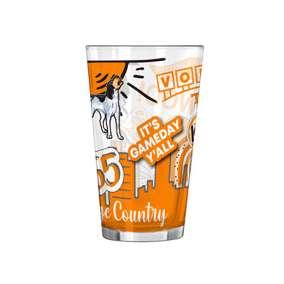 Tennessee 16oz Native Pint Glass - Logo Brands