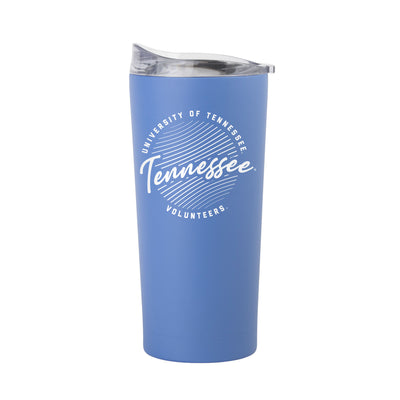 Tennessee 20oz Retro Script Arctic Powder Coat Tumbler - Logo Brands