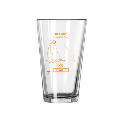 Tennessee Legendary Play Hail Mary 16oz Pint Glass