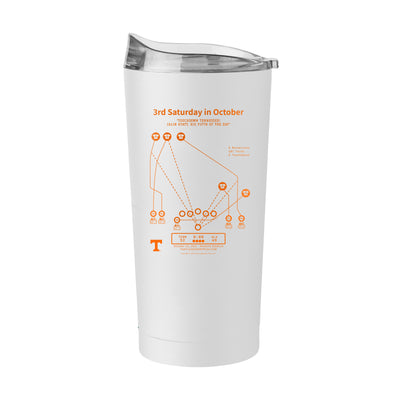 Tennessee Legendary Play 3rd Saturday in October 20oz Powder Coat Tumbler