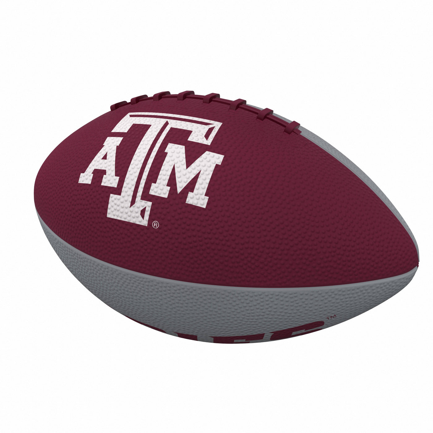 Texas A&M Pinwheel Junior Size Rubber Football - Logo Brands