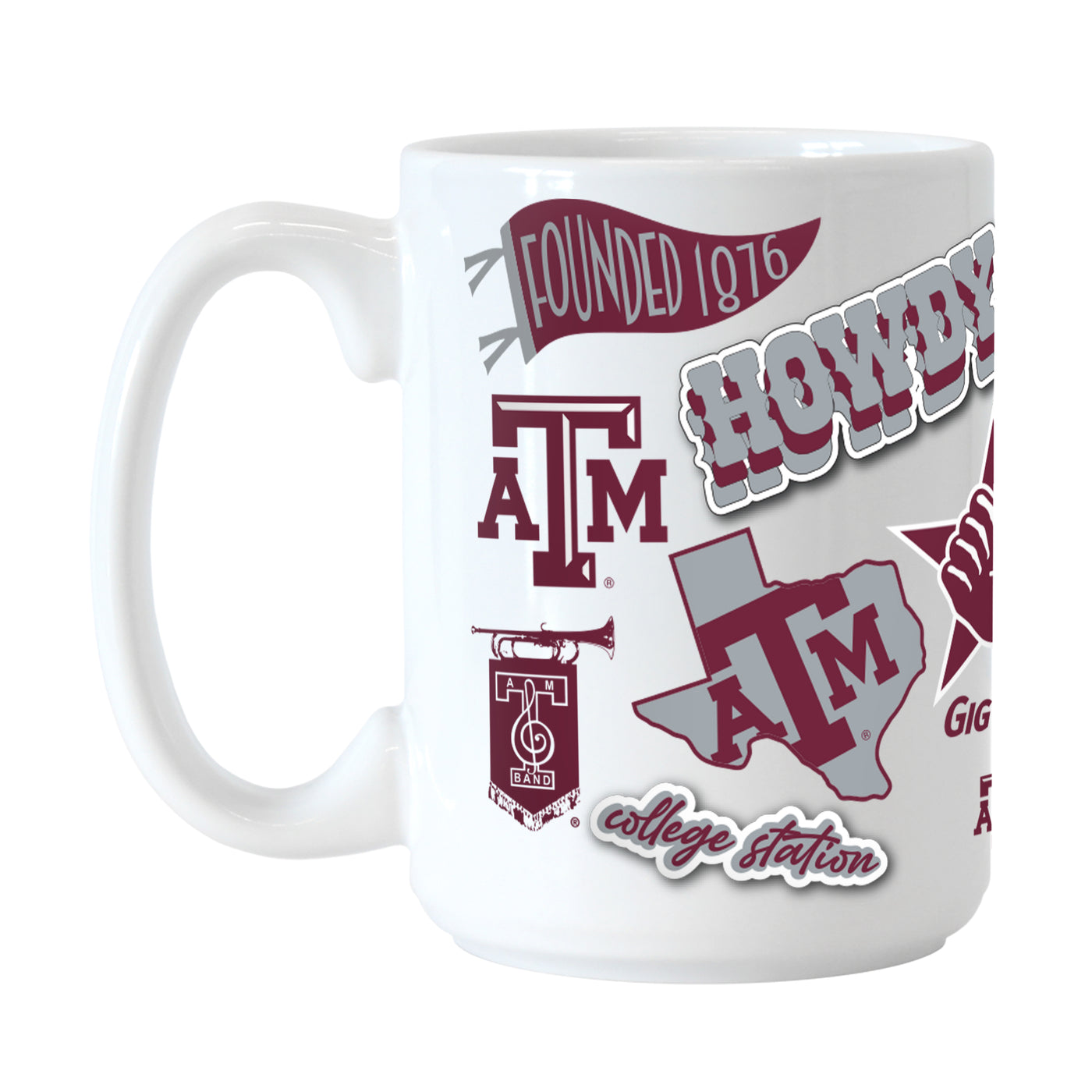 Texas A&M 15oz Native Sublimated Mug