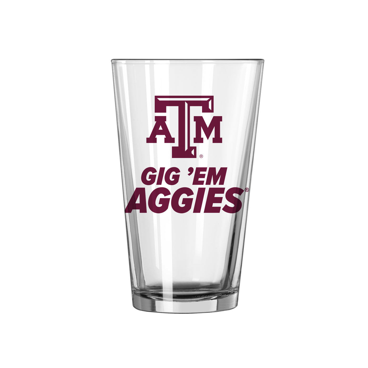 Texas A&M 16oz Slogan Pint Glass
