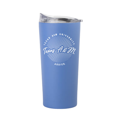 Texas A&M 20oz Retro Script Arctic Powder Coat Tumbler - Logo Brands