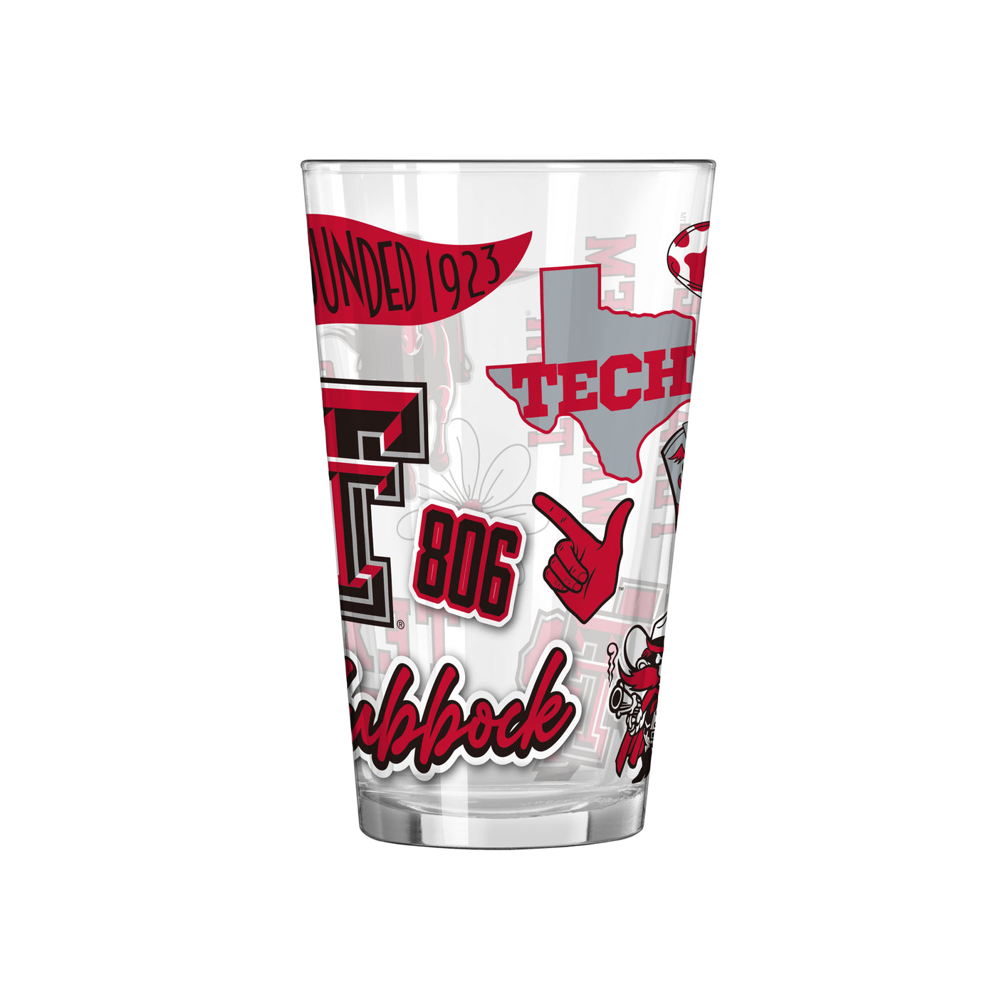 Texas Tech 16oz Native Pint Glass - Logo Brands